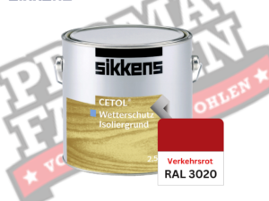 Sikkens Cetol Wetterschutzfarbe RAL 3020 Verkehrsrot online bestellen bei ProMa Farben