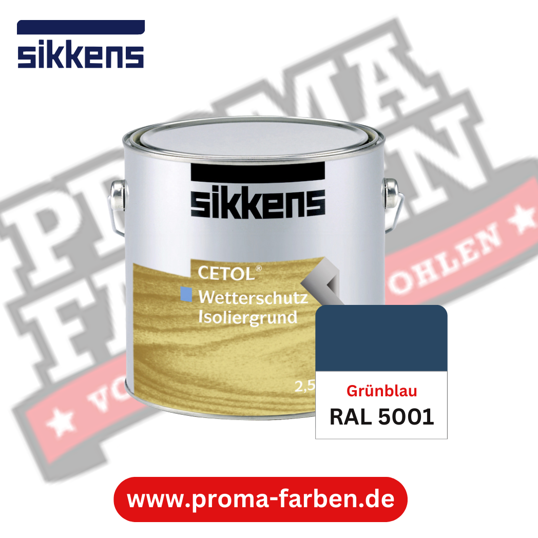 Sikkens Cetol Wetterschutzfarbe RAL 5001 Grünblau Sikkens Cetol Wetterschutzfarbe RAL 5001 Grünblau
