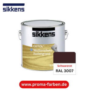 Sikkens Cetol Wetterschutzfarbe RAL 3007 Schwarzrot