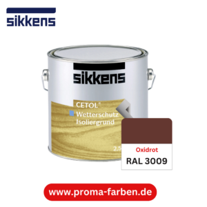 Sikkens Cetol Wetterschutzfarbe RAL 3009 Oxidrot