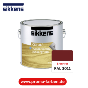 Sikkens Cetol Wetterschutzfarbe RAL 3011 Braunrot