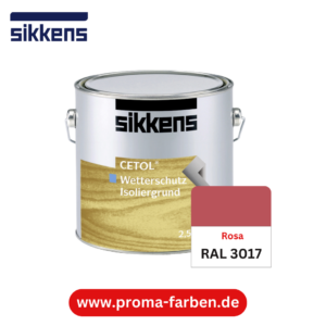 Sikkens Cetol Wetterschutzfarbe RAL 3017 Rosa