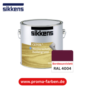 Sikkens Cetol Wetterschutzfarbe RAL 4004 Bordeauxviolett