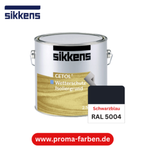 Sikkens Cetol Wetterschutzfarbe RAL 5004 Schwarzblau – Bild 2