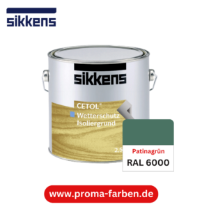 Sikkens Cetol Wetterschutzfarbe RAL 6000 Patinagrün