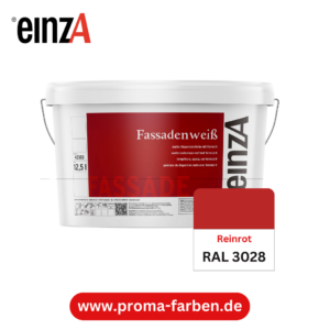 einzA Fassadenfarbe RAL 3028 Reinrot