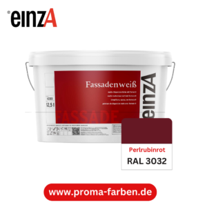einzA Fassadenfarbe RAL 3032 Perlrubinrot