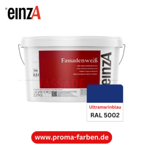einzA Fassadenfarbe RAL 5002 Ultramarinblau