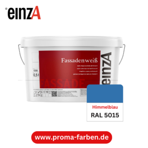 einzA Fassadenfarbe RAL 5015 Himmelblau