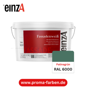einzA Fassadenfarbe RAL 6000 Patinagrün