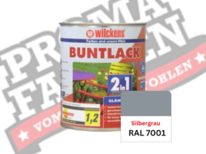Wilckens 2in1 Buntlack glänzend RAL 7001 Silbergrau online bestellen bei ProMa Farben