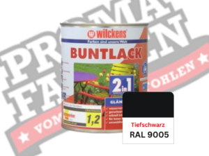 Wilckens 2in1 Buntlack glänzend RAL 9005 Tiefschwarz online bestellen bei ProMa Farben