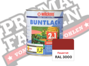 Wilckens 2in1 Buntlack seidenmatt RAL 3000 Feuerrot online bestellen bei ProMa Farben