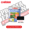 Wilckens 2in1 Buntlack seidenmatt RAL 9005 Tiefschwarz online bestellen bei ProMa Farben