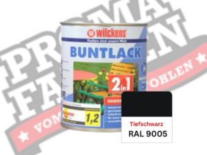 Wilckens 2in1 Buntlack seidenmatt RAL 9005 Tiefschwarz online bestellen bei ProMa Farben