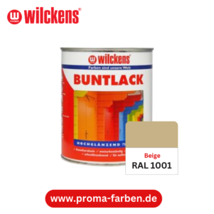 Wilckens Buntlack hochglänzend RAL 1001 Beige – Bild 2
