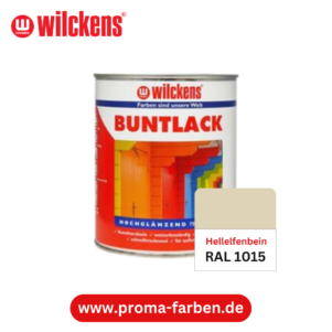 Wilckens Buntlack hochglänzend RAL 1015 Hellelfenbein – Bild 2