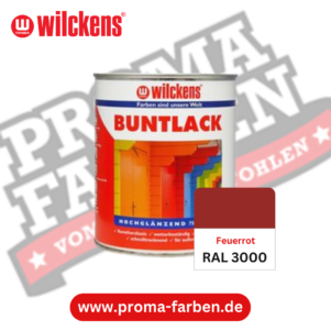Wilckens Buntlack hochglänzend RAL 3000 Feuerrot online bestellen bei ProMa Farben