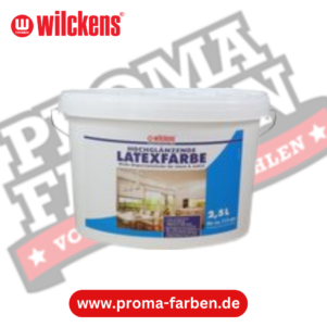 Wilckens Latexfarbe hochglänzend 2,5 Liter online bestellen bei ProMa Farben