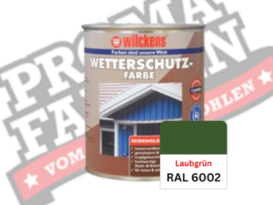 Wilckens Wetterschutzfarbe RAL 6002 Laubgrün online bestellen bei ProMa Farben