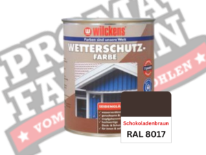 Wilckens Wetterschutzfarbe RAL 8017 Schokoladenbraun online bestellen bei ProMa Farben