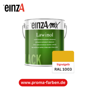 EinzA mix Lawinol Maschinenlack RAL 1003 Signalgelb