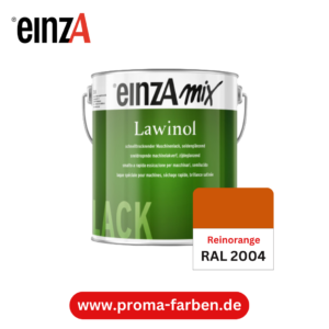 EinzA mix Lawinol Maschinenlack RAL 2004 Reinorange