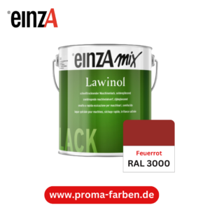 EinzA mix Lawinol Maschinenlack RAL 3000 Feuerrot
