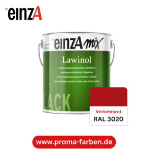 EinzA mix Lawinol Maschinenlack RAL 3020 Verkehrsrot