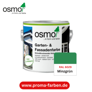 Osmo Garten und Fassadenfarbe RAL 6029 Minzgrün