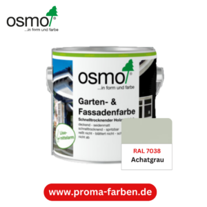Osmo Garten und Fassadenfarbe RAL 7038 Achatgrau