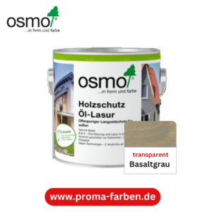Osmo Holzschutz Öl-Lasur Basaltgrau transparent
