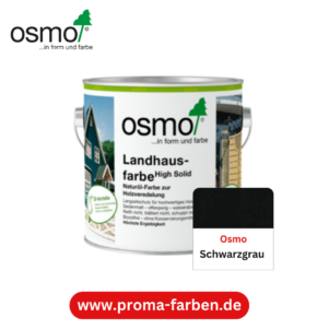 Osmo Landhausfarbe Schwarzgrau – Bild 2