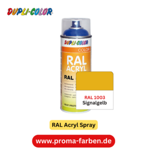 Dupli-Color RAL Acryl Spray RAL 1003 Signalgelb glänzend