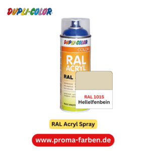 Dupli-Color RAL Acryl Spray RAL 1015 Hellelfenbein glänzend