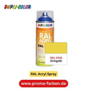 Dupli-Color RAL Acryl Spray RAL 1018 Zinkgelb glänzend