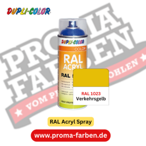 Dupli-Color RAL Acryl Spray RAL 1023 Verkehrsgelb online bestellen bei ProMa Farben