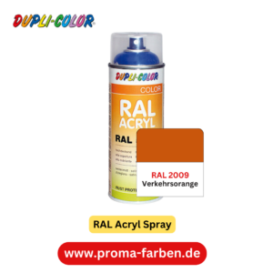 Dupli-Color RAL Acryl Spray RAL 2009 Verkehrsorange glänzend