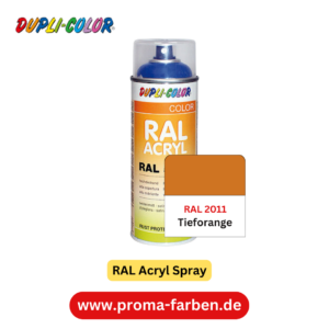 Dupli-Color RAL Acryl Spray RAL 2011 Tieforange glänzend