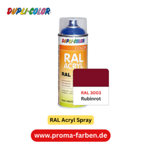 Dupli-Color RAL Acryl Spray RAL 3003 Rubinrot glänzend
