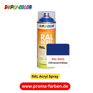 Dupli-Color RAL Acryl Spray RAL 5002 Ultramarinblau glänzend – Bild 2