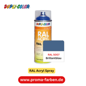 Dupli-Color RAL Acryl Spray RAL 5007 Brillantblau glänzend – Bild 2