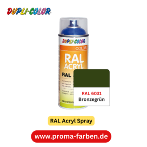 Dupli-Color RAL Acryl Spray RAL 6031 Bronzegrün Matt
