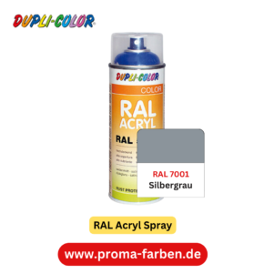 Dupli-Color RAL Acryl Spray RAL 7001 Silbergrau glänzend – Bild 2