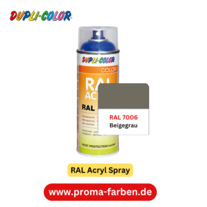 Dupli-Color RAL Acryl Spray RAL 7006 Beigegrau – Bild 2