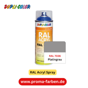 Dupli-Color RAL Acryl Spray RAL 7036 Platingrau glänzend