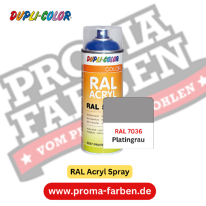 Dupli-Color RAL Acryl Spray RAL 7036 Platingrau online bestellen bei ProMa Farben