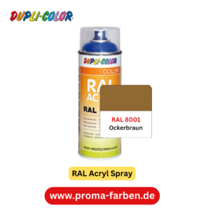 Dupli-Color RAL Acryl Spray RAL 8001 Ockerbraun – Bild 2