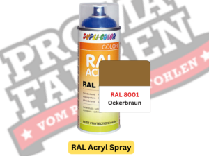Dupli-Color RAL Acryl Spray RAL 8001 Ockerbraun online bestellen bei ProMa Farben