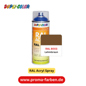 Dupli-Color RAL Acryl Spray RAL 8003 Lehmbraun